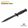 Glock FM 78 kenttäveitsi, Musta - vasemmalta etuviistosta - Puukot - 513050 - 3