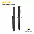 Glock FM 78 kenttäveitsi, Musta - veitsi ja tuppi vierekkäin - Puukot - 513050 - 5