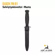 Glock FM 81 selviytymisveitsi sahaterällä, Musta - veitsi tupessa - Puukot - 513020 - 6