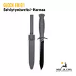 Glock FM 81 selviytymisveitsi sahaterällä, Harmaa - veitsi ja tuppi erillään - Puukot - 513020 - 11