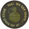 Helikon We Can Share Grenade Patch Ruskea - Muut asusteet - ODGSHRB30 - 1