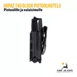 IDS ORPAZ Glock pistoolikotelo pistoolille ja valaisimelle - Muut kotelot - ORPAZT40 - 5