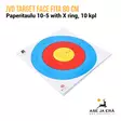 JVD Fita 80 cm Centre 6-Ring jousitaulu - Paperiset maalitaulut - 8717974464050 - 4