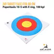 JVD Fita 80 cm Centre 6-Ring jousitaulu - Paperiset maalitaulut - 8717974464050 - 5