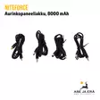 Niteforce Aurinkopaneeliakku 8000 mAh - mukana toimitettavat johdot - Tarvikkeet riistakameroihin - 6430061581370 - 3