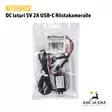 NITEforce DC laturi 5V 2A USB-C valvontakamerakäyttöön - Tarvikkeet riistakameroihin - 6430061582230 - 5