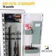 Nor-Lyx NL-12 asekaappi - Asekaappi 11-19 aseelle - 293140 - 4