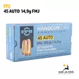 PPU .45 ACP FMJ 14,9g pistoolipatruuna - Muut pistoolinpatruunat - 8605003813170 - 6