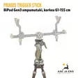 Primos Trigger Stick Bipod Gen3 ampumatuki, korkea 61-155 cm - Yksityiskohta asetuki lähikuva - Tripod- ja Bipod-ampumatuet - 010135000370 - 14