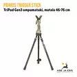 Primos Trigger Stick TriPod Gen3 ampumatuki, matala 46-76 cm - Yleiskuva - Tripod- ja Bipod-ampumatuet - 010135658120 - 5