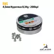 RWS Hypermax 4,50 mm ilma-aseluoti 0,34g - 4,5 mm ilmakivääriluodit - 4000294181610 - 3