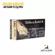 Sellier & Bellot 40 S&W FMJ 11,7g pistoolinpatruuna - Muut pistoolinpatruunat - 8590690311200 - 4