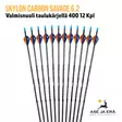 Skylon Carbon Savage 6.2 hiilikuitunuoli 400 12 Kpl - Viuhka - Hiilikuitunuolet - 6426009248290 - 15