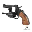 Starttirevolveri Olympic 9 mm / .38 -Musta, puukahvoilla - Muut aseet - 20350 - 3