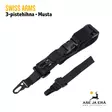 Swiss Arms 3-pistehihna - musta - Asehihnat - 3559966036280 - 3