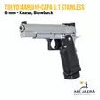 Tokyo Marui Hi-Capa 5.1 Stainless 6 mm Airsoft pistooli -blowback - Pistoolit ja -revolverit - 4952839142320 - 2