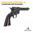 Umarex Colt Single Action Army Peacemaker Diabolo, Antique finish 4,5 mm CO2 ilma-ase revolveri - Ilma-aseluoti ilmapistoolit - 4000844611550 - 7