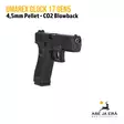 Umarex Glock 17 Gen5 Blowback 4,5mm CO2 Pellet ilmapistooli - Ilma-aseluoti ilmapistoolit - 4000844740250 - 9