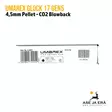 Umarex Glock 17 Gen5 Blowback 4,5mm CO2 Pellet ilmapistooli - Ilma-aseluoti ilmapistoolit - 4000844740250 - 17
