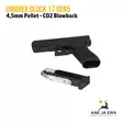Umarex Glock 17 Gen5 Blowback 4,5mm CO2 Pellet ilmapistooli - Ilma-aseluoti ilmapistoolit - 4000844740250 - 13
