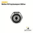 Umarex WaltherPCP ilmakiväärin täyttöadapteri 300 bar Säilion kiinnityspäästä - Adapterit ja liitäntäsarjat - 1157271000 - 7