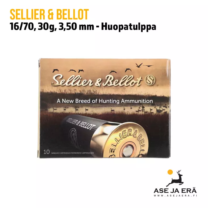 16/70 Sellier&Bellot Red&Black 30 g 3,5 mm - 16 kaliiperin patruunat - 8590690170470 - 1