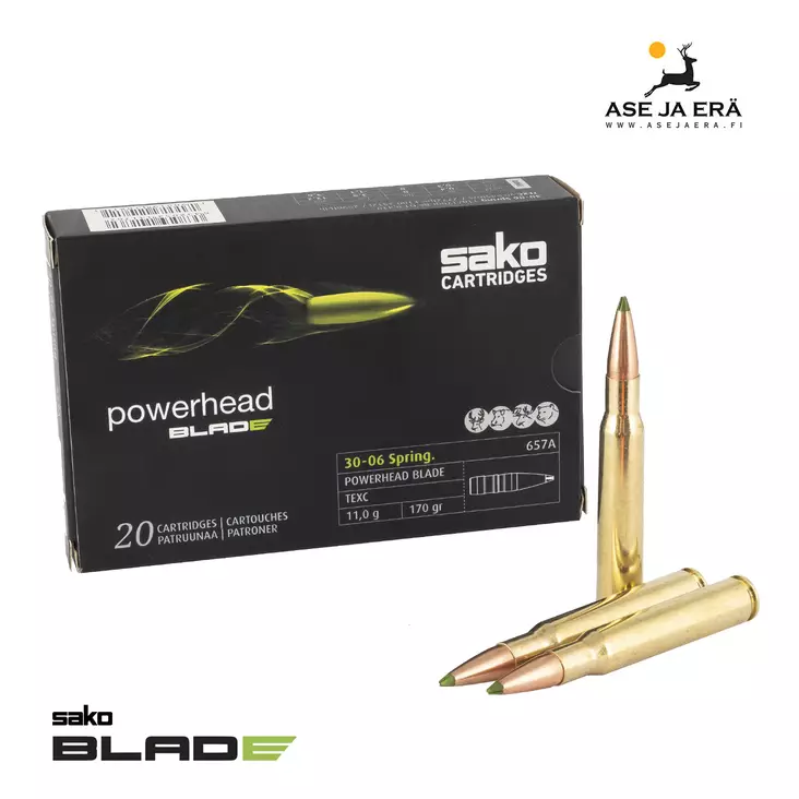 30-06 Sako Powerhead Blade metsästyspatruuna 11,0 g (657A) - 30-06 kaliiperi - C631657ASA10 - 1