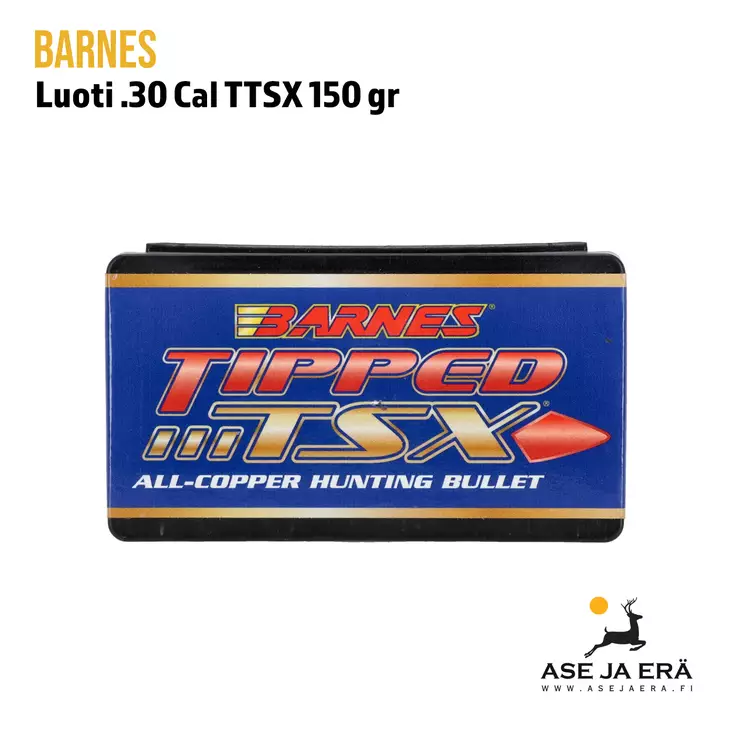 Luoti 30 Cal Barnes Tipped TSX 150 gr - Yleiskuva rasiasta - .30 luodit - 716876308750 - 2