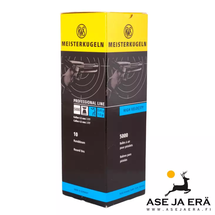 4,49mm RWS Meisterkugeln LP 5000 kpl - 4,5 mm ilmapistooliluodit - 400029415445410 - 1