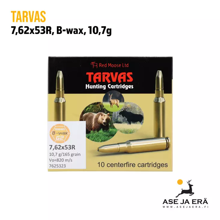 7,62x53R Tarvas B-wax 10,7g kivääripatruuna - 7,62x53R kaliiperi - 6430052785060 - 1