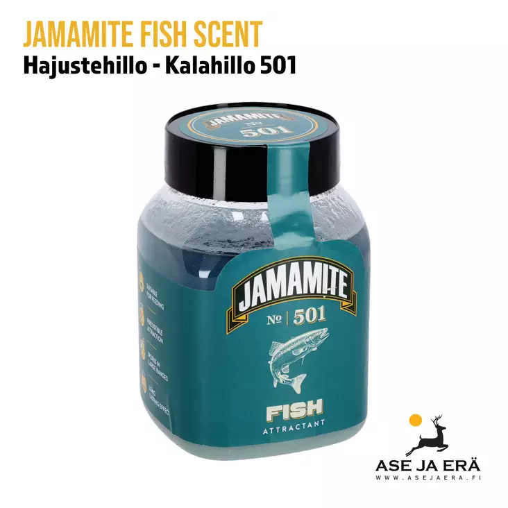 Jamamite Fish Kalahillo 501 - houkutushajuste - yleiskuva purkki etuviistosta - Petoeläimille - 4779051080250 - 1