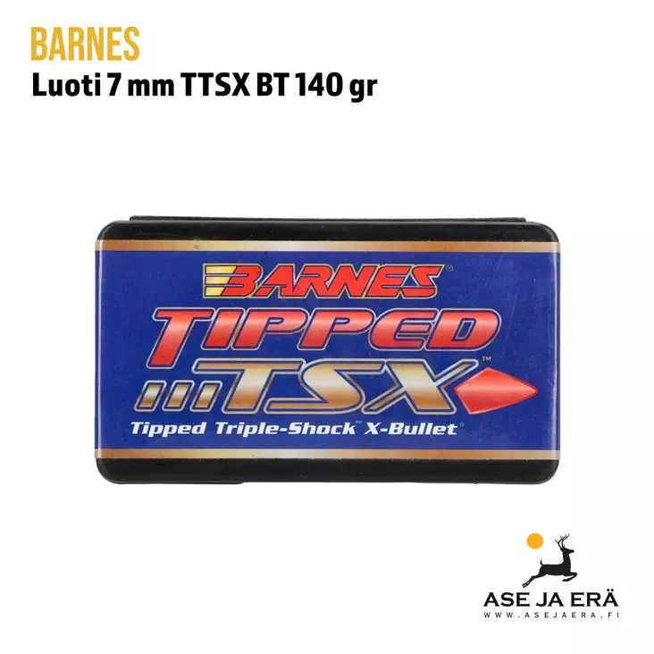 7mm (284 Diameter) Barnes TTSX 1140gr boattail - Yleiskuva rasiasta - 7mm luodit - 716876284740 - 1