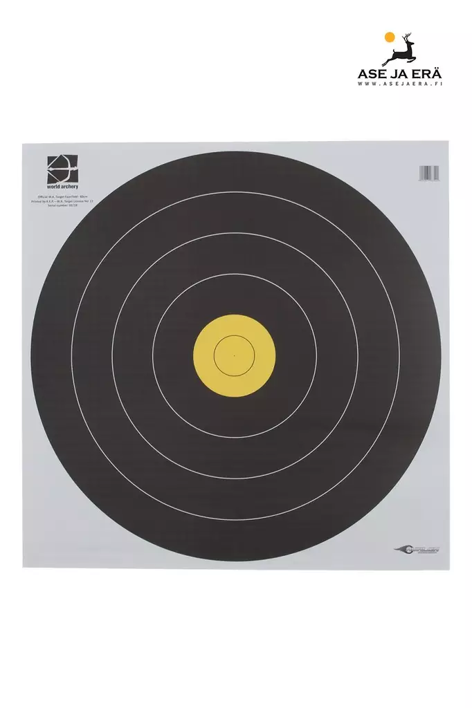 Avalon World Archery Field 60cm 1-spot 6-rings taulu - Paperiset maalitaulut - 000867968000 - 1