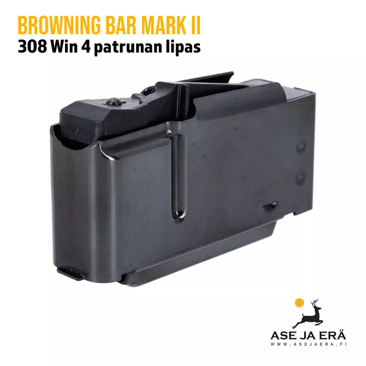Browning BAR Mark II 308 Win lipas 4 patrunaalle - Metsästysaseiden lippaat - 491830 - 1
