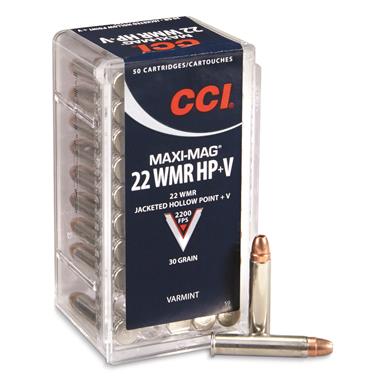 CCI 22 WMR Maxi Mag HP+V JHP 1,95g - 22 WMR patruunat - 076683000590 - 1
