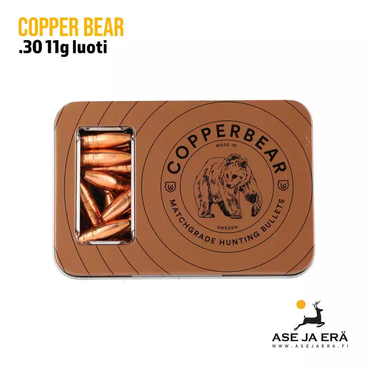 Copper Bear .30 (.308) 11,0g kupariluoti 50 kpl - .30 luodit - CB308170 - 1