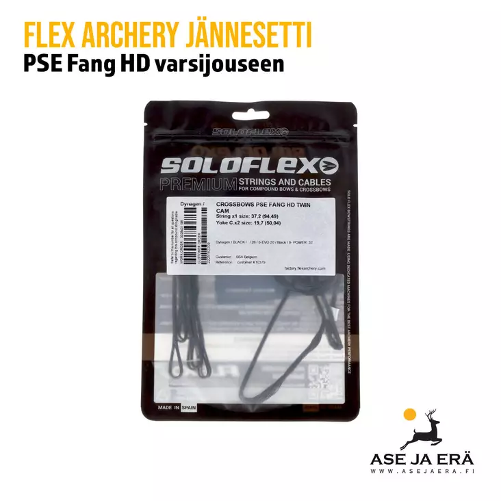 Flex Archery jännesetti PSE Fang HD varsijouseen - Valmiit jänteet - 354010213006026870 - 1