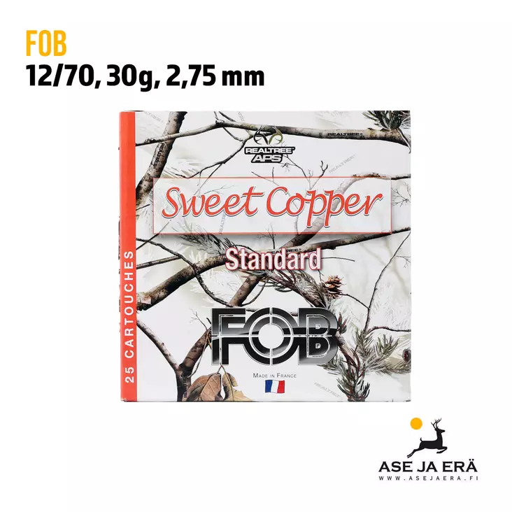 FOB Sweet Copper 12/70 30g haulikonpatruuna - Lyijyttömät patruunat - 3268790011690 - 1