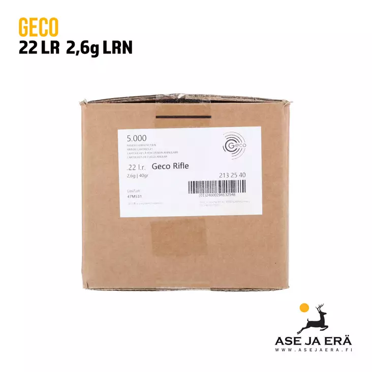 Geco 22LR 2,6g patruuna 5000 kpl - 22 Subsonic patruunat - geco5000 - 1