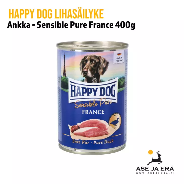 Happy Dog Sensible Pure France lihasäilyke Ankka 400 g - Lihasäilykkeet ja makkarat - 4001967062090 - 5