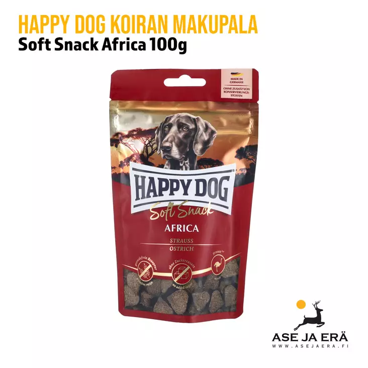 Happy Dog Soft Snack Africa 100g - Koiran herkut ja puruluut - 4001967128840 - 1