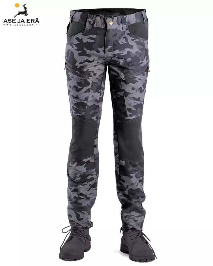 Haunter Nora lasten housut camo musta - Metsästysvaatteet lapsille - HW1150BLA110 - 1