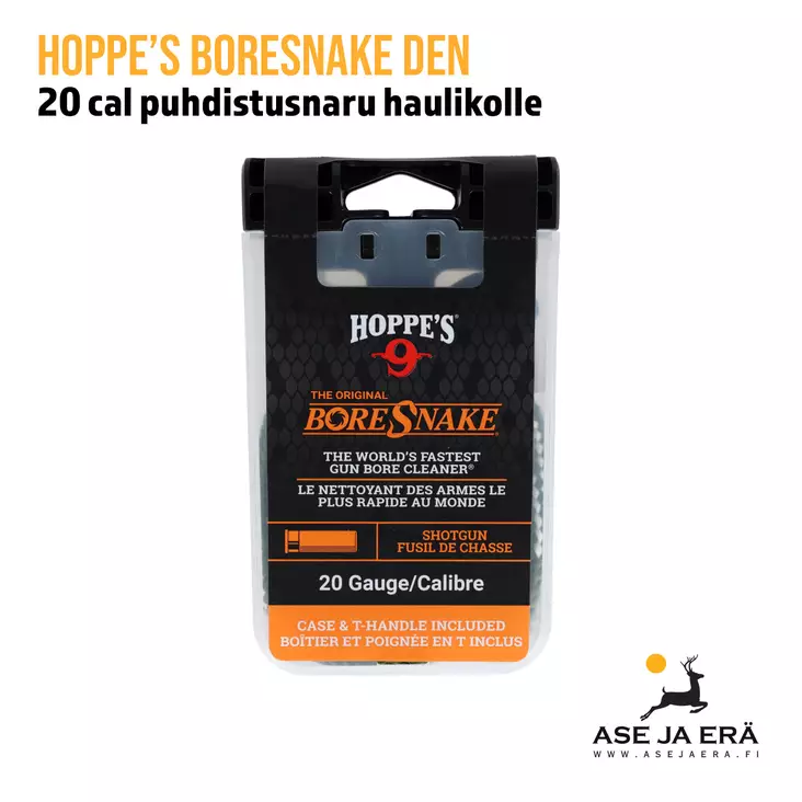 Hoppes BoreSnake Den 20 puhdistusnaru - Puhdistusnarut - 026285001150 - 1