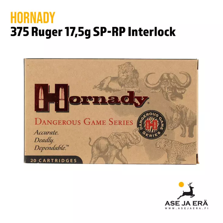 Hornady Dangerous Game .375 Ruger 17,5g - Muut kaliiperit - 090255382310 - 1