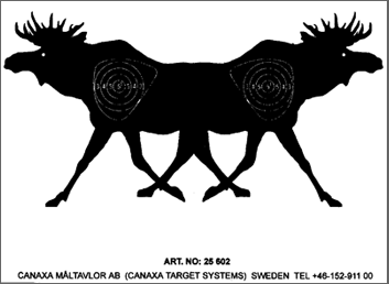 Ilmahirvi kaksipäinen 19x14cm 100 kpl - Ampumataulut - 6417664051370 - 5