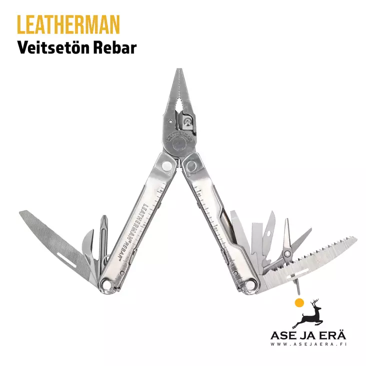 Leatherman Knifeless Rebar multitool veitsetön nylonkotelossa - Yleiskuva - Leatherman monitoimityökalut - 037447356360 - 1