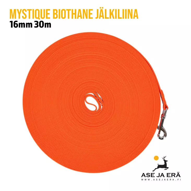 Mystique Biothane tracking leash 16mm - Metsästyskoiran koulutustarvikkeet - 8585044756370 - 1