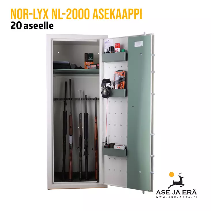 Nor-Lyx NL-2000 asekaappi - Asekaappi 20 ja yli aseelle - 293220 - 1