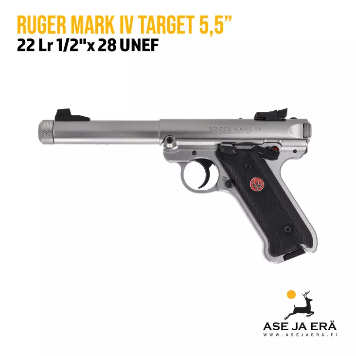 Ruger Mark IV Target 22LR pienoispistooli - Pienoispistoolit - 736676401260 - 11