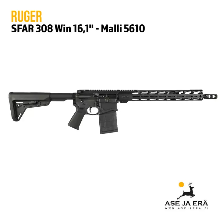 Ruger SFAR 16,1" .308 Win puoliautomattikivääri - Puoliautomaattikiväärit - 023280 - 1